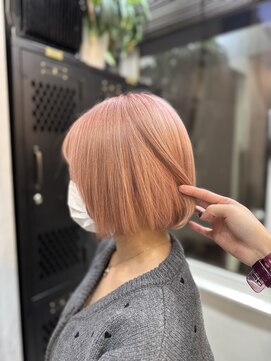 ヴァイス 渋谷店(VAICE) ピンクカラー/ボブ/ピンクベージュ