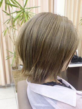 スタイルクリエイター 牛久店(Style Creator) ダブルカラー　ミルクティーベージュ