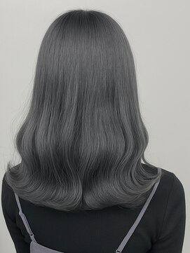 セブンルックス(7LOOKS) 【髪質改善】シルバーブラック×ミディアムレイヤー