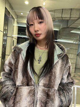 ダブ アオヤマ(DaB AOYAMA) 顔まわりデザインカット顔まわりレイヤー似合わせカット