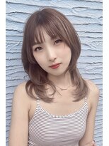 フォイルヘアー(Foil.hair) シルキーベージュ 赤み消しカラー 透明感 レイヤーカット