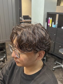 覇気(HAKI) 前髪上げシャドウパーマ