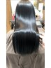 【湿気対策♪】美髪縮毛矯正＋カラー＋シルクトリートメント￥22000