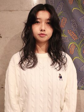 ハクボ(hakubo) パーマ　ミディアム