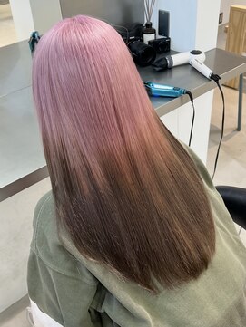 ラック 表参道(LUCK) ピンク/デザインカラー/ケアブリーチ/ブリーチ/表参道/原宿