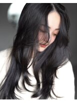 レノラ 本町(LENORA) 美髪ミディアムレイヤーカットデジタルパーマチェリーブラウン