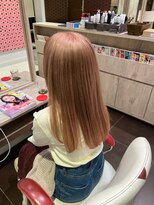 アース 郡山コスモス通り店(HAIR&MAKE EARTH)&nbsp;透明感ピンクベージュ × ナチュラルストレート