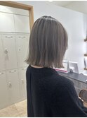 gray baige × medium bob