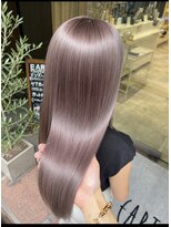 アース 大曽根店(HAIR&MAKE EARTH)&nbsp;ミルクティーベージュ×トレンドハッシュカット