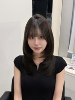 マーシュ 梅田(marshu)&nbsp;ミディアムレイヤー×ダークグレージュ*