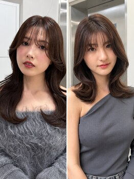 マイア 川崎駅店(hair saloon maia)の写真/川崎駅で似合わせカット。前髪と顔周りで、あなたらしい小顔見せヘアへ/川崎/川崎市役所/髪質改善/レイヤー