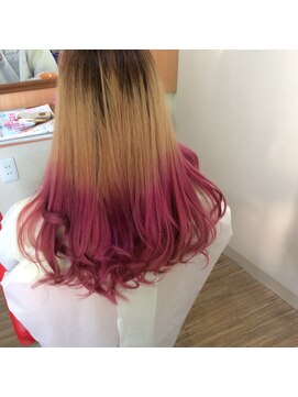 美容室ポケット グラデーションカラーインナーカラーハイライトダブルカラー