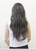 くすみ感 brown × loose wave