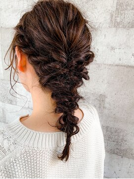 オンリエド ヘアデザイン(ONLIed Hair Design) 【ONLIed】お呼ばれ編みおろしアレンジ