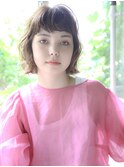 ハーフカール重めボブ