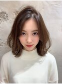 20代30代40代大人かわいいゆるふわレイヤー★クリスタルベージュ