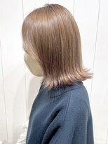 アイティーバイアルバム 松戸店(IT by ALBUM) ベージュショート_こなれミディくすみブルーネビージュ_ba363711