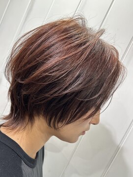 サニー サイド(Sunny Side) ショートウルフ×モカブラウン　【Sunnyside 水戸】