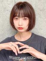 サロウィンフレンテ 新宿三丁目(SALOWIN Frente)&nbsp;石塚／小顔レイヤーぱっつんショートボブ10代20代30代韓国ヘア