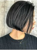 寒色系立体ダブルカラー【たまプラーザ髪質改善オージュア】