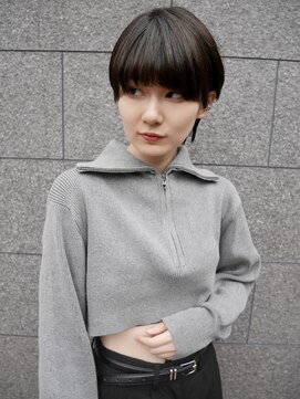 シュシュ(shushu) 黒髪ショートウルフ/顔まわりカット【有海一生】ノンジアミン