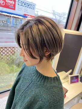 ヘアメイク アース 福島イオン通り店(HAIR & MAKE EARTH) ショートボブ