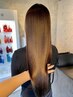 【美髪に♪】カット+ダメージレス縮毛矯正+イルミナカラー+髪質改善TR￥24350