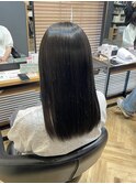 シアーグレージュ×暗髪カラー