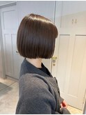 柔らかくまとまるぷっつりボブ