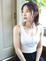 バース(BIRTH)&nbsp;天神【BIRTH】こなれミディイメチェン前髪暖色カラー20代30代　4