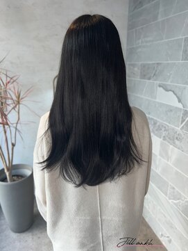ジル アンク(Jill ankh) 《Jillankh 姫路駅前》ダークグレージュ　暗髪　髪質改善カラー