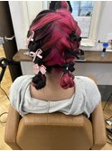成人式ヘア 卒業式ヘア ツインアップ
