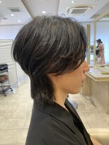 アッシュ 仙川店(Ash)&nbsp;フェザーパーマセンターパート韓国ニュアンスパーマショート