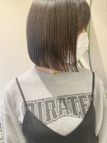 ロンドリゼル 札幌(Lond RiseL)&nbsp;オリーブグレー/前髪/ボブ/マロンベージュ/レイヤーカット/小顔