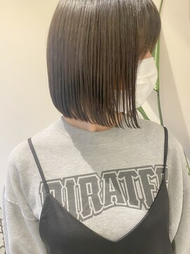 ロンドリゼル 札幌(Lond RiseL) オリーブグレー/前髪/ボブ/マロンベージュ/レイヤーカット/小顔