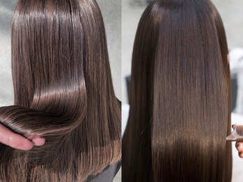 セル(CELL)の写真/人気の髪質改善【酸性縮毛矯正】であなた史上最高の艶髪に＊くせ毛やビビり毛、うねりでお悩みの方に人気！