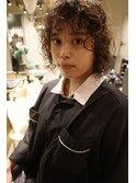 bibito ネオソバージュウルフ　ミディアムパーマ　くるくるヘア