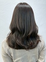 マップデザイン(map design)&nbsp;韓国ヘア セミロング グレージュ アッシュ 透明感カラー 20代