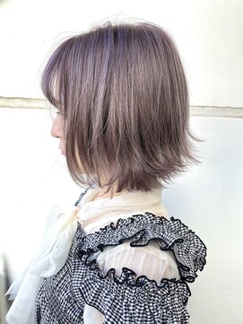 salon de MiLK 札幌大通店【サロン ド ミルク】 ケアブリーチで染めるラベンダーシルバー
