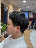 ツーブロックショート