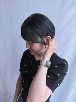 クレーデヘアーズ 相田店(Crede hair's) 耳かけで横顔美人に。艶めく黒髪のコンパクトショート