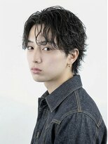 リベルテ グリット(Liberte Grit) メンズ大人色気パーマスタイル☆黒髪濡れ感セクシー質感スタイル