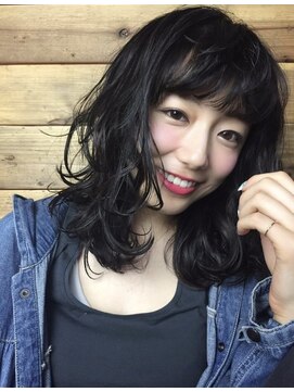 アン 溝の口(un) 黒髪ふんわり毛先パーマ♪溝口美容院//un//オージュアサロン