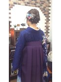 【卒業式】上品な編み込みフルアップ袴スタイル♪