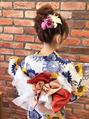 浴衣　成人式　卒業式　振袖　袴　ヘアアレンジ