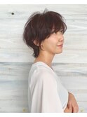 大人可愛い/くびれ/ショート/ボブ/ピンク/20代30代