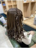 仙台D　ヘアセット　ヘアメイク　☆髪リボンアレンジ☆