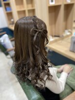 ヘアサロンアンドヘアメイクディー(hair salon hair make D)&nbsp;仙台D　ヘアセット　ヘアメイク　☆髪リボンアレンジ☆