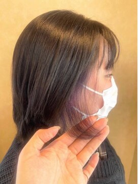アース コアフュールボーテ 上越店(EARTH coiffure beaute) イヤリングカラーヴァイオレット