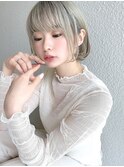 【Rohange】ホワイトベージュ×ミニボブ